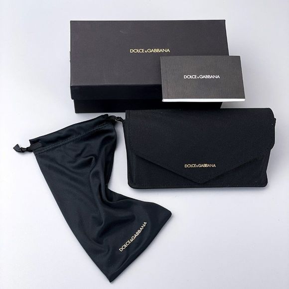 D&G DG4439 501/87 Sunglasses Black Dark Grey Cat Eye Women - Picture 14 of 16